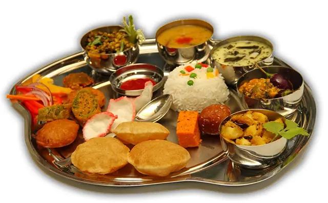 Jain Gujarati thali